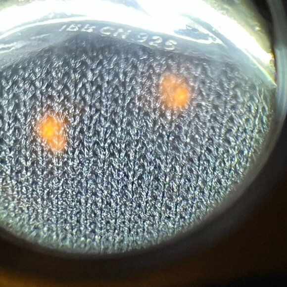 Sterling Silver Cubic Zirconia Halo Solitaire Ring – Size 8, Stamped 925 - Picture 9 of 9